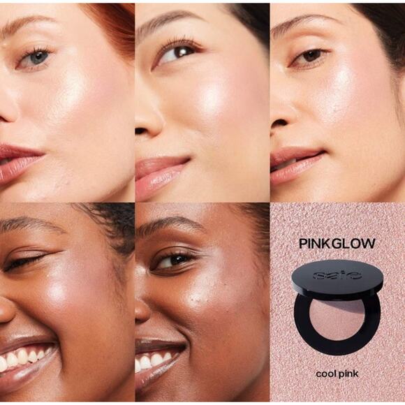 SAIE Glow Sculpt Multi-Use Cream Highlighting Blush PINKGLOW ~ NEW IN BOX - Picture 4 of 5
